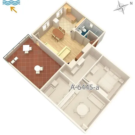 Studio 6445a 아파트